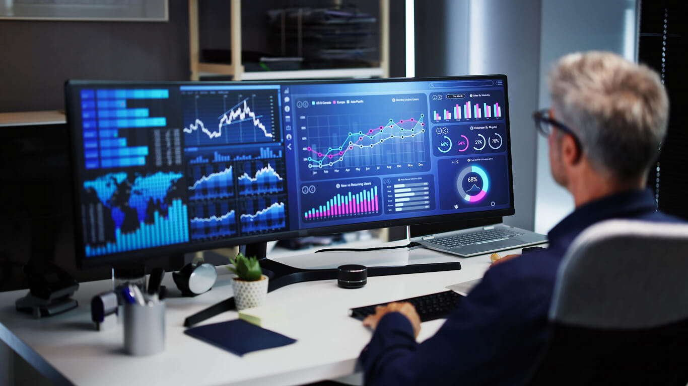 Trading dashboard displaying commodity market data