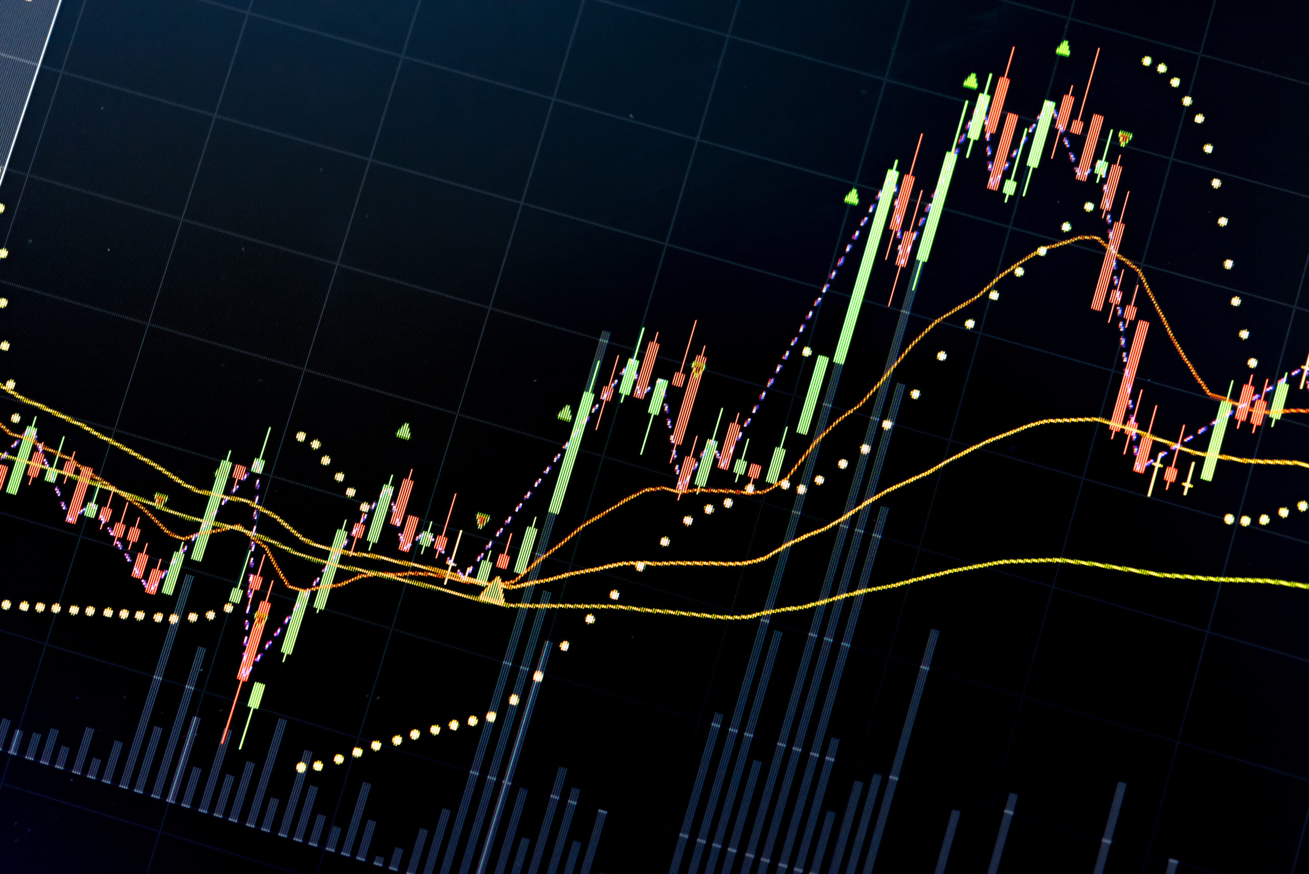 Futures spread chart showing seasonal market patterns